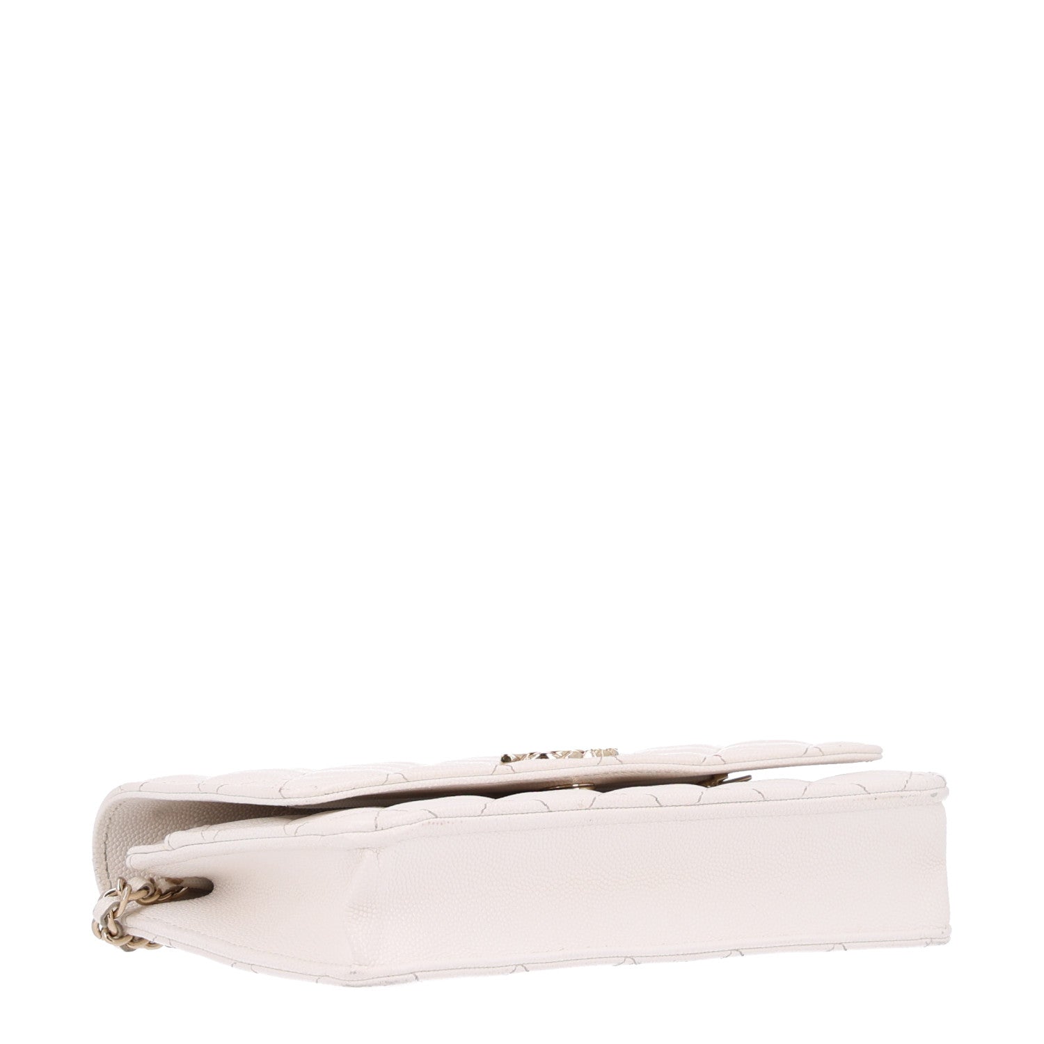 Chanel Caviar Quilted Wallet On Chain WOC White 3 of 10