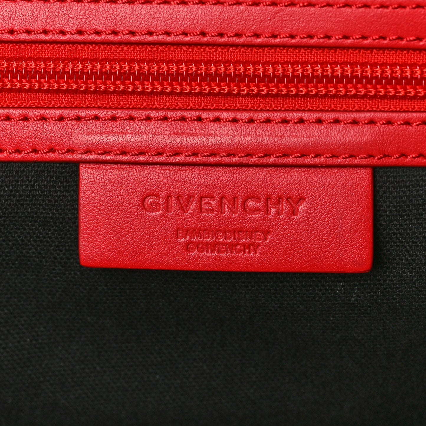 Nylon Bambi Print Nano Backpack Red