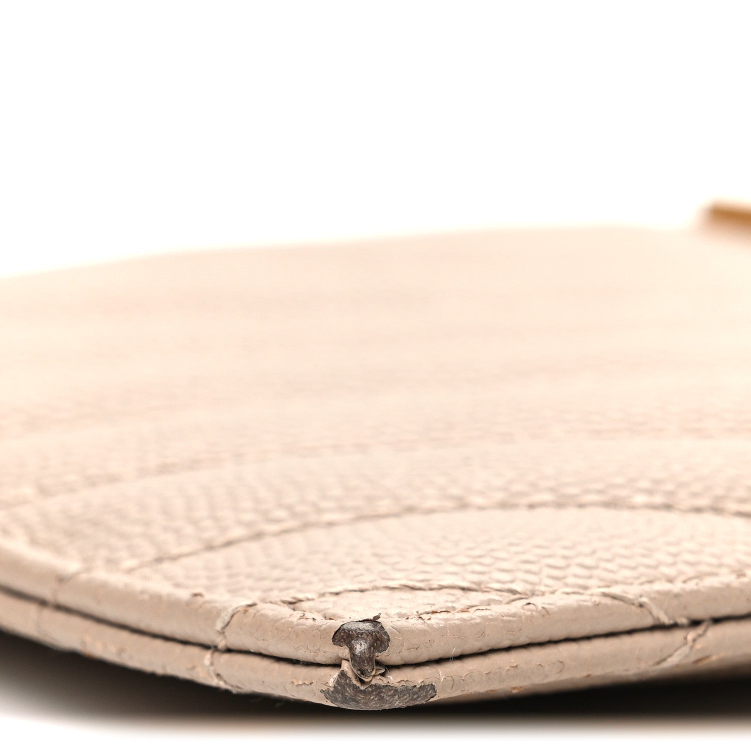 Saint Laurent Grain De Poudre Chevron Monogram Bill Pouch Dark Beige 8 of 8