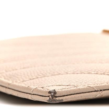 Saint Laurent Grain De Poudre Chevron Monogram Bill Pouch Dark Beige 8 of 8