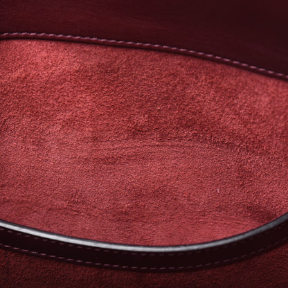 Celine Smooth Calfskin Buckle Bucket Bag Burgundy 11 of 21
