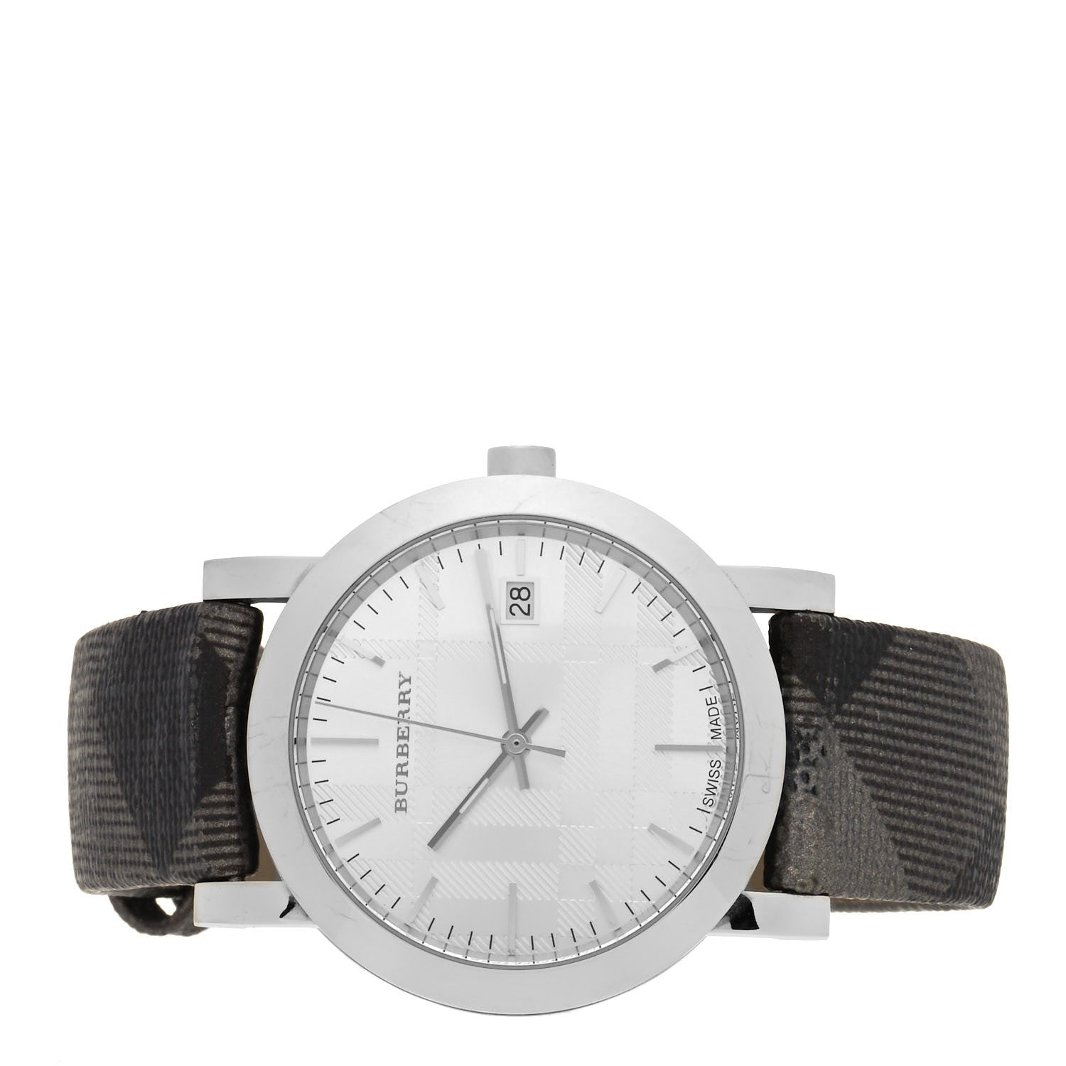 Burberry Stainless Steel Calfskin 38mm Heritage Nova Check Quartz Watch BU1869 2 of 6