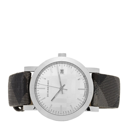 Burberry Stainless Steel Calfskin 38mm Heritage Nova Check Quartz Watch BU1869 2 of 6