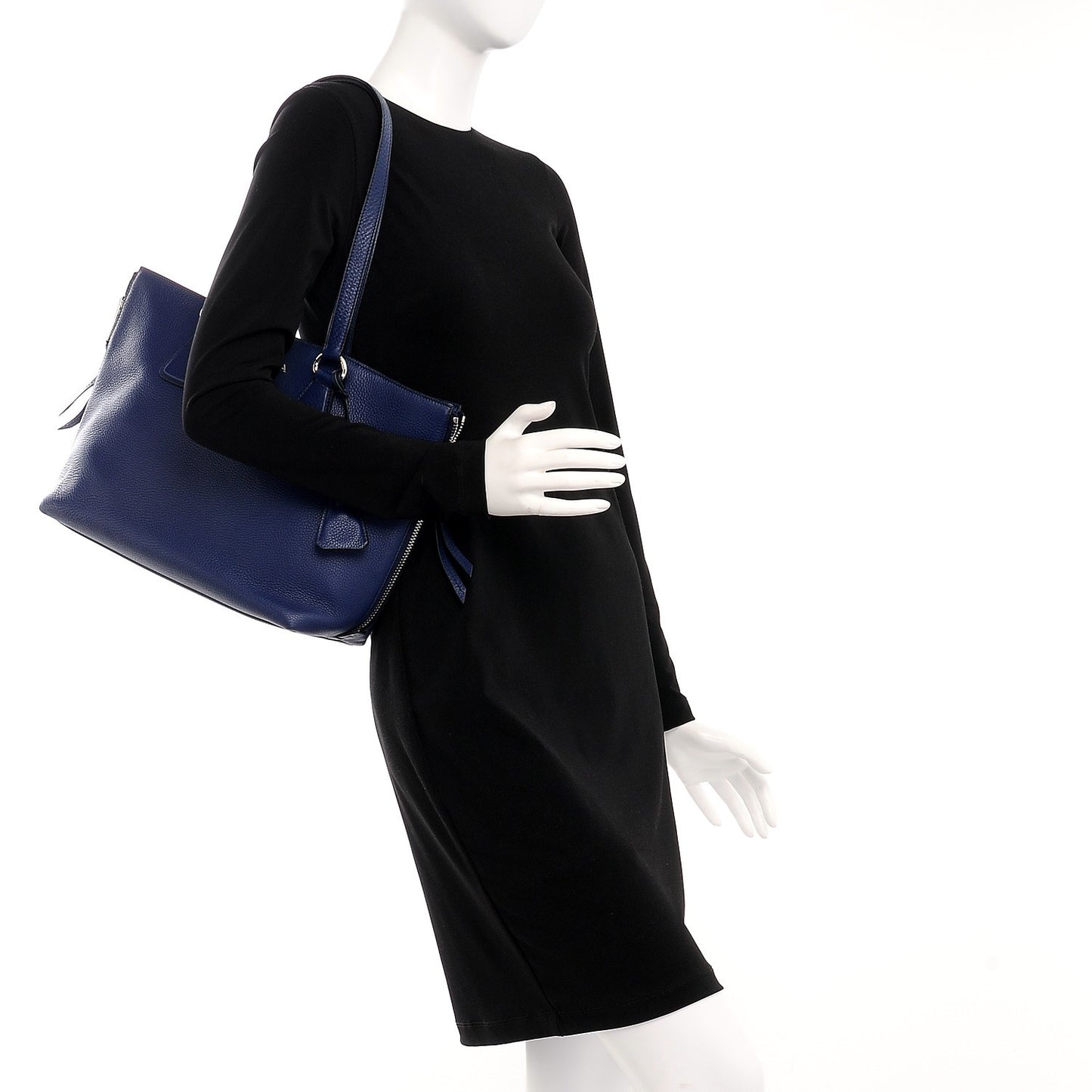 Vitello Phenix Shopping Tote Inchiostro