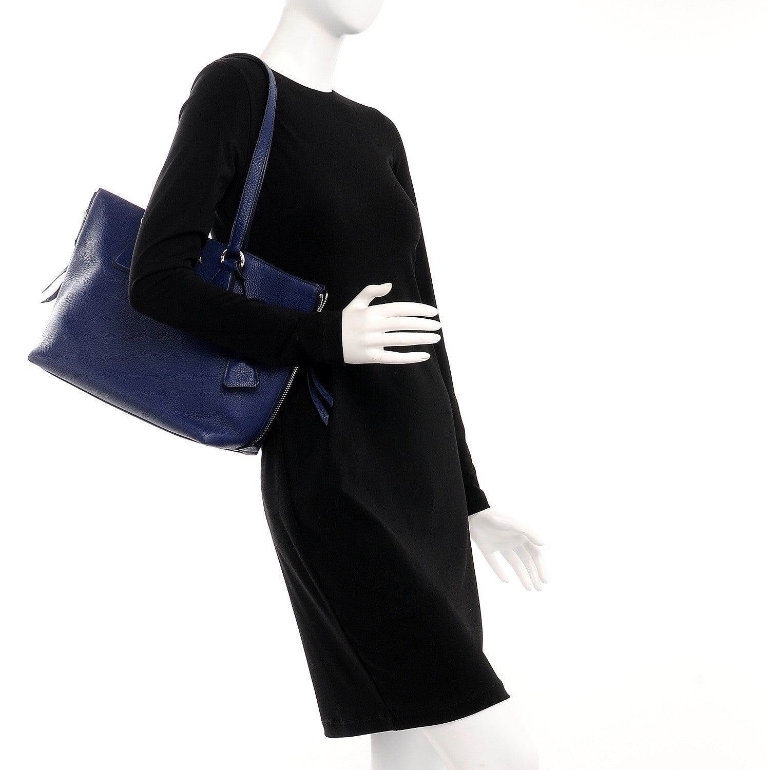 Prada Vitello Phenix Shopping Tote Inchiostro 2 of 11