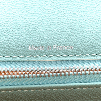 Delvaux Grained Calfskin MM Brillant Satchel Light Blue 7 of 13