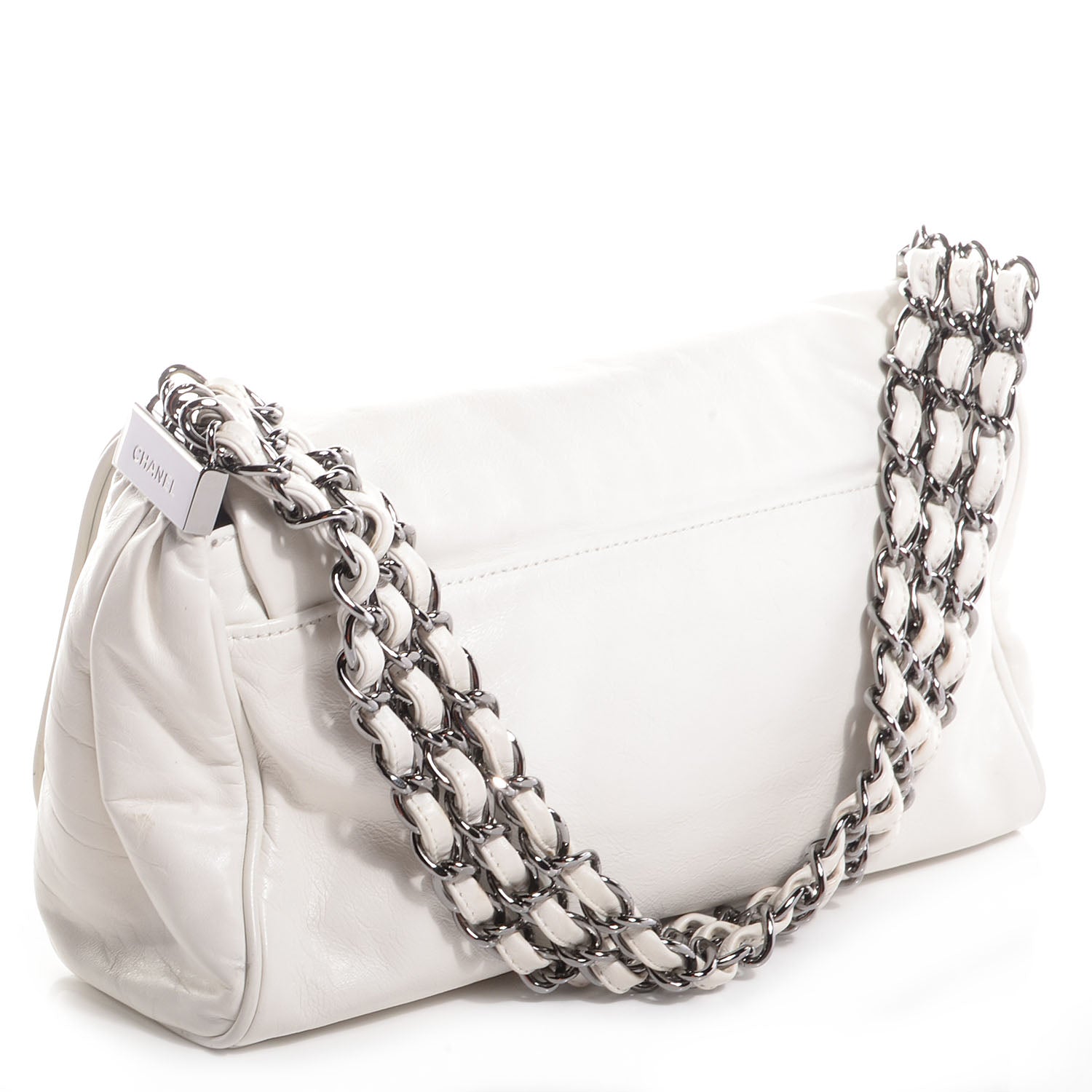 Chanel Lambskin Rock and Chain Small Flap White 3 of 6