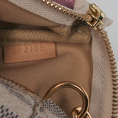 Louis Vuitton Damier Azur 2016 Christmas Animation Mini Pochette Accessories 7 of 8
