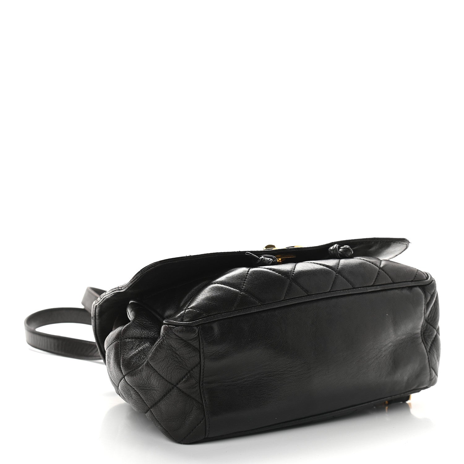 Chanel Lambskin Quilted Backpack Black 4 of 9