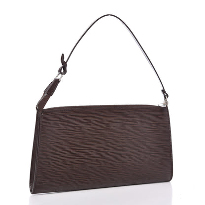 Louis Vuitton Epi Pochette Accessories 24 Moka 3 of 11