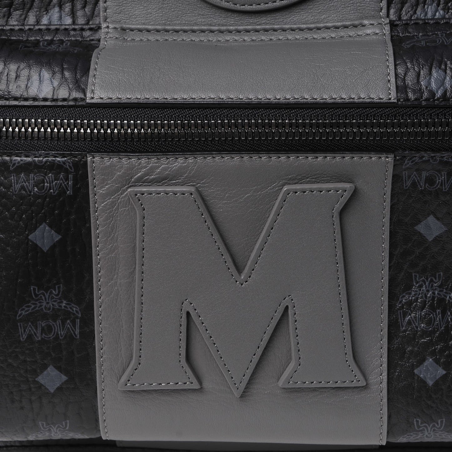 Visetos Medium Stark Logo Stripe Backpack Black