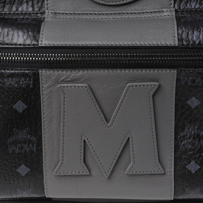 MCM Visetos Medium Stark Logo Stripe Backpack Black 11 of 11