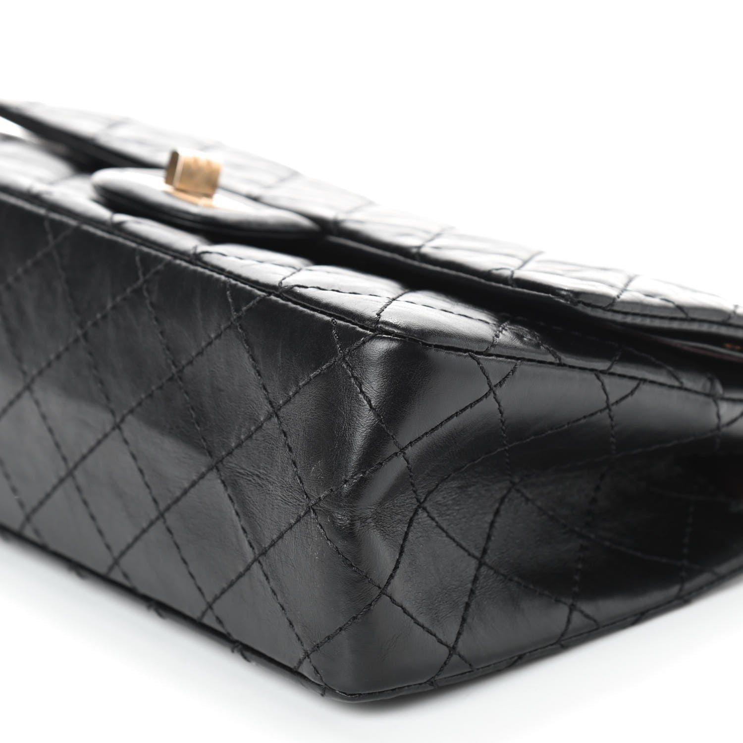 Chanel Aged Calfskin Quilted 2.55 Reissue 225 Flap Black 7 of 9