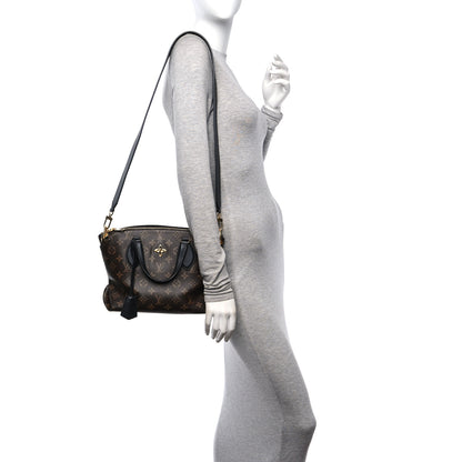 Louis Vuitton Monogram Flower Zipped Tote PM Black 2 of 10