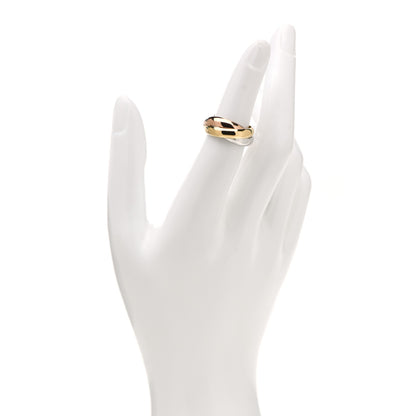 Cartier 18K Pink Yellow White Gold Classic Trinity Ring 50 5.25 2 of 5