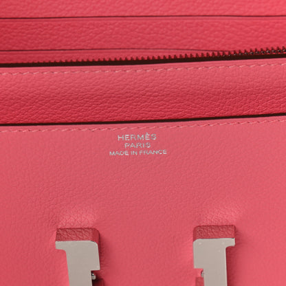 Hermes Evercolor Constance Wallet To Go Rose Azalee 6 of 9