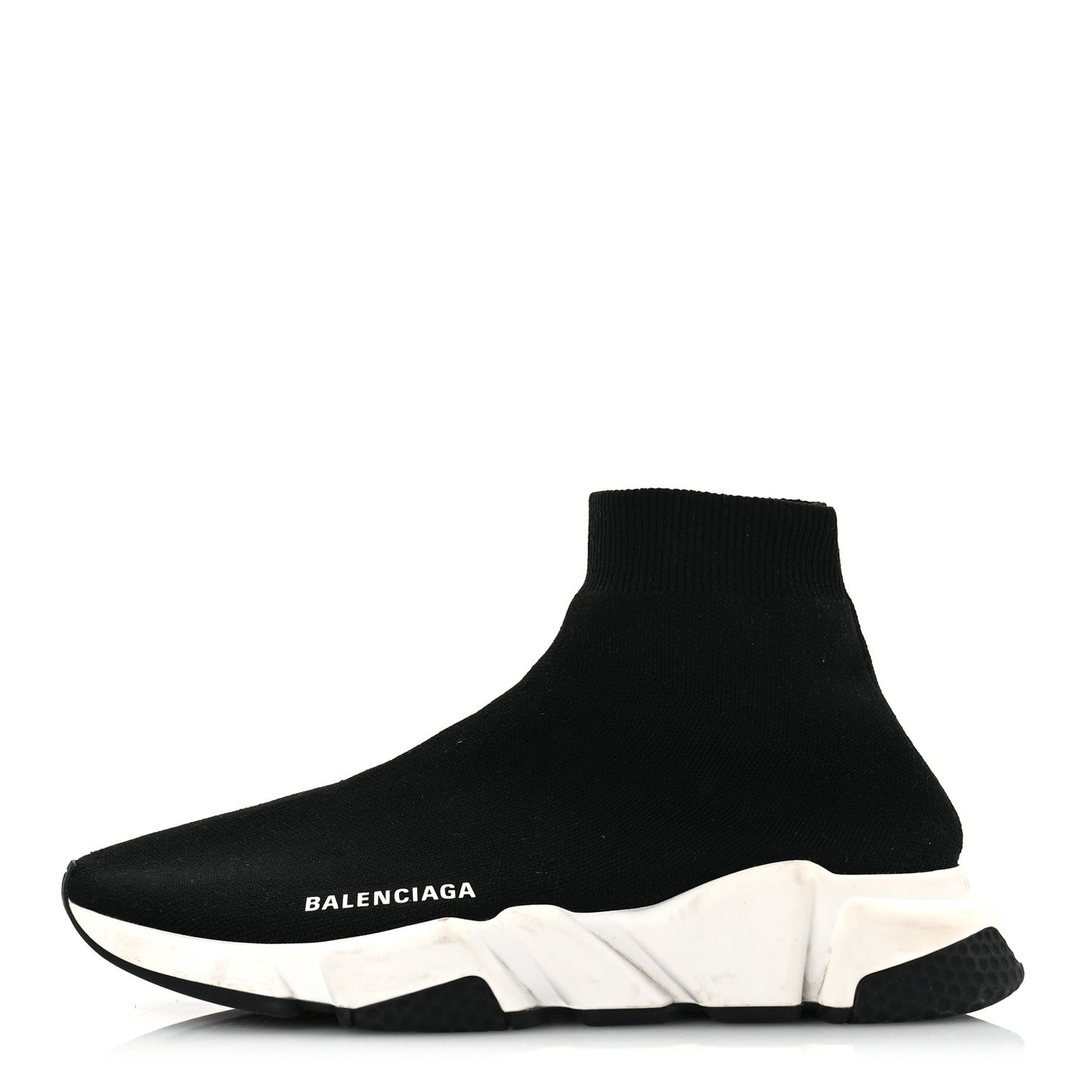 Technical 3D Recycled Knit Bi-Color Sole Womens Speed 2.0 Sneakers 40 Black White