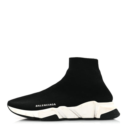 Balenciaga Technical 3D Recycled Knit Bi-Color Sole Womens Speed 2.0 Sneakers 40 Black White 1 of 12