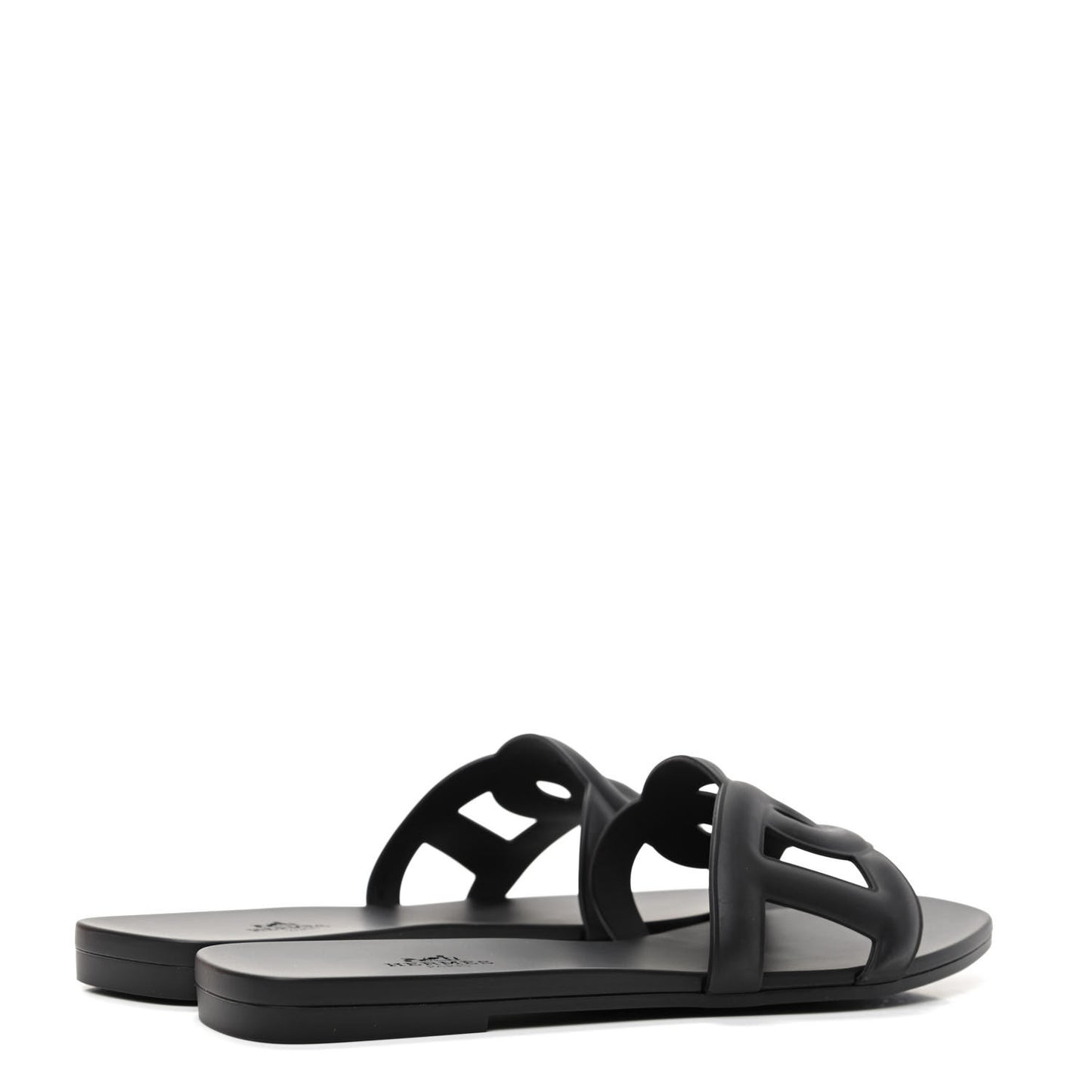Rubber Aloha Sandals 39 Black