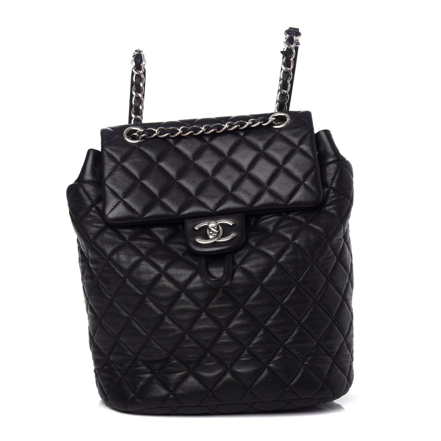 Chanel Lambskin Quilted Small Urban Spirit Backpack Black 1 of 9