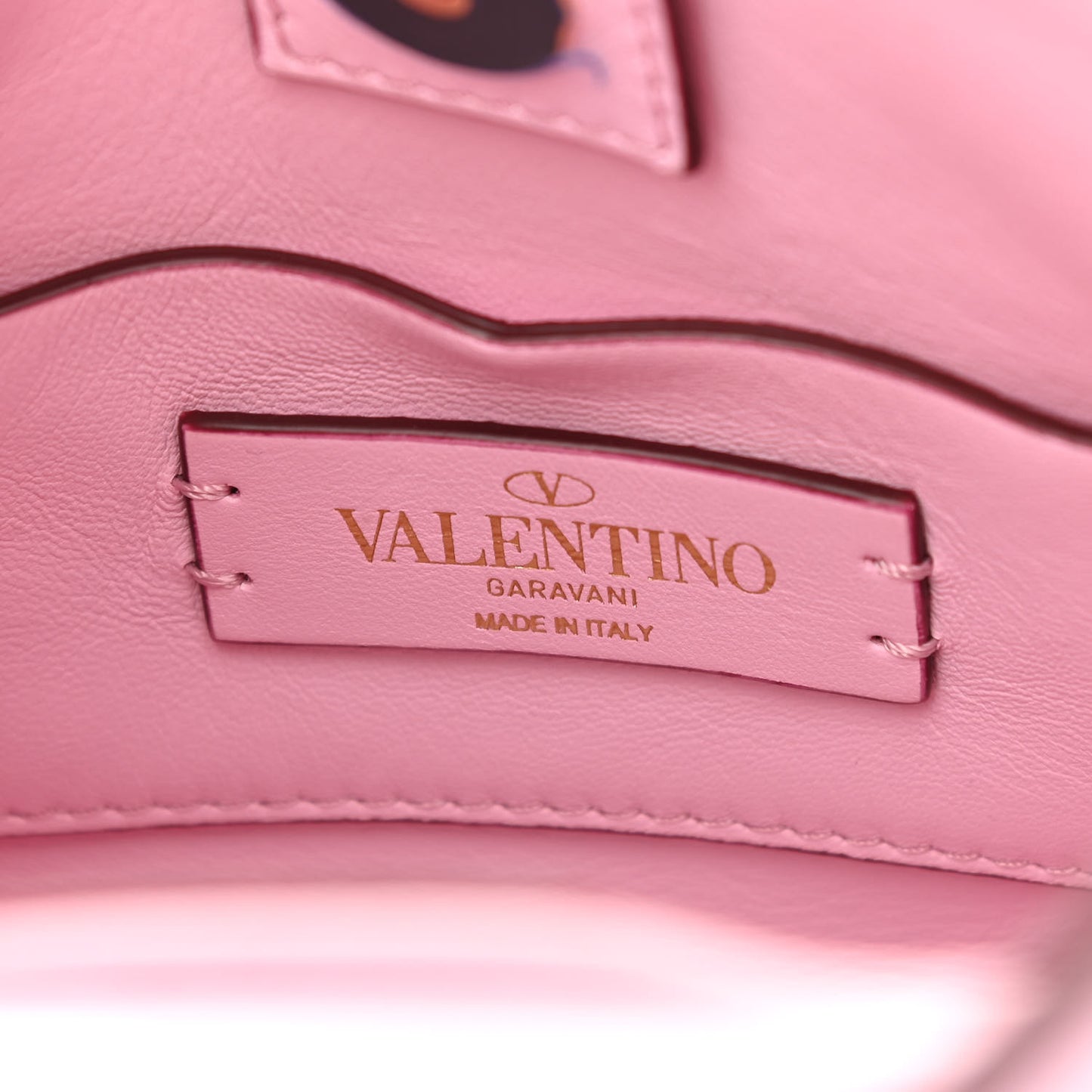 Nappa Mini Roman Stud The Handle Bag Pink Borealis