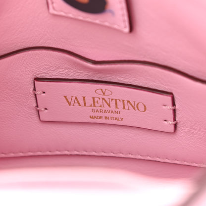 Valentino Garavani Nappa Mini Roman Stud The Handle Bag Pink Borealis 6 of 9