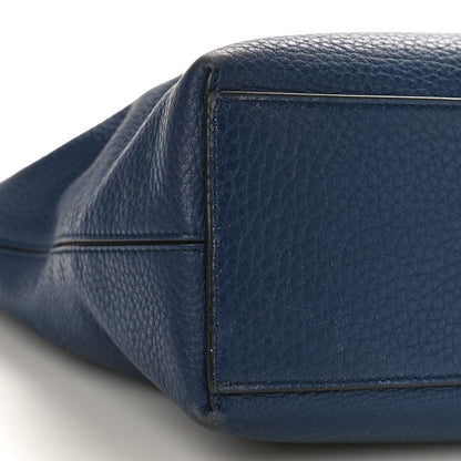 Valentino Garavani Grained Calfskin Small Rockstud Shoulder Tote Marine 6 of 16