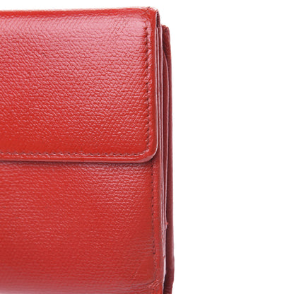 Chanel Grained Calfskin CC Button Long Wallet Red 8 of 13