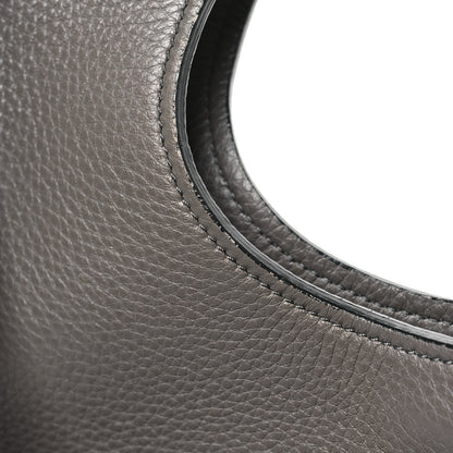 Tom Ford TOM FORD Grained Calfskin Alix Padlock Zip Tote Graphite 10 of 11