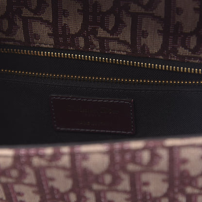 Christian Dior Oblique 30 Montaigne Flap Bag Burgundy 6 of 9