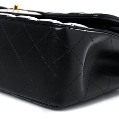 Chanel Lambskin Quilted Jumbo Double Flap Black 6 of 14
