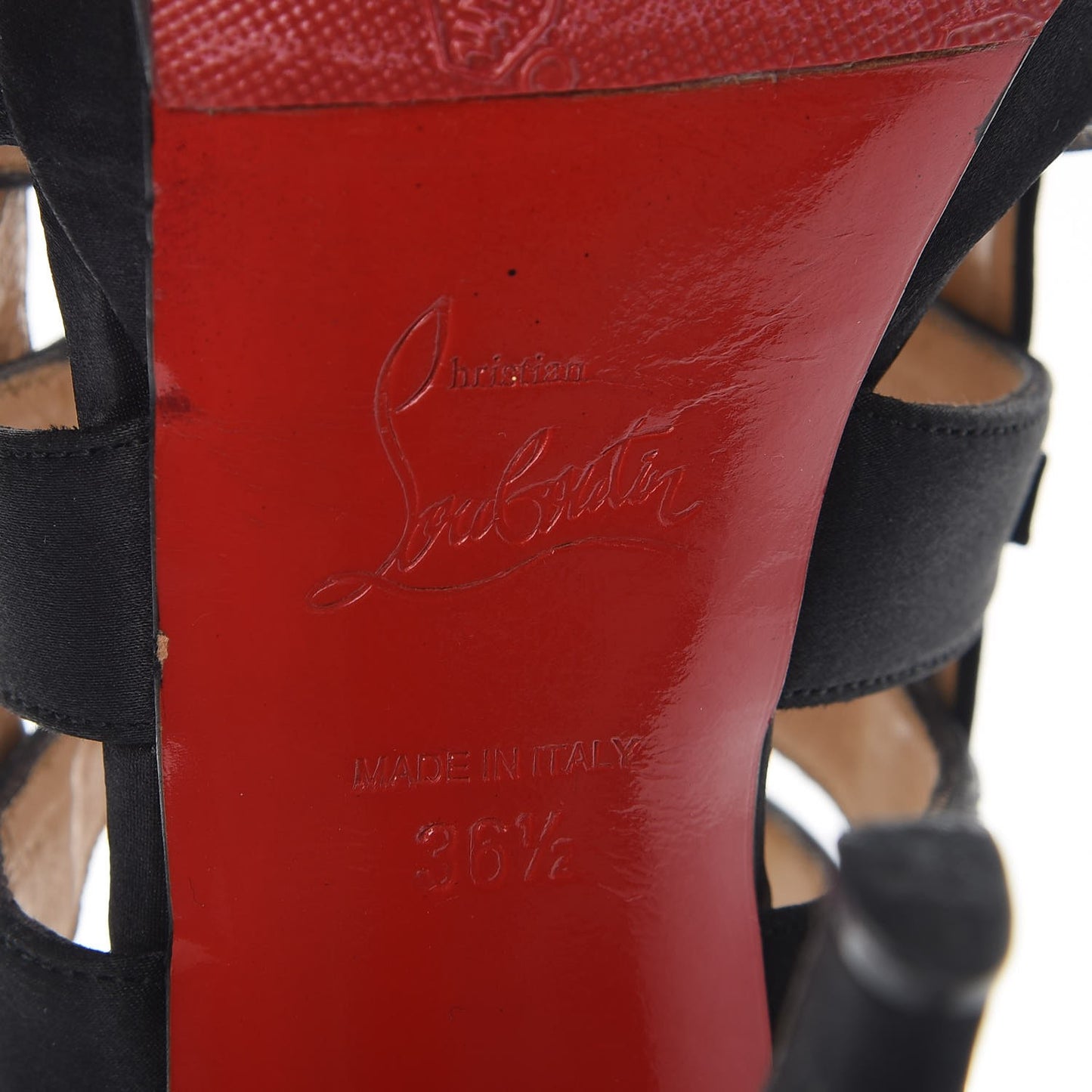 Satin 100 Strappy Pumps 36.5 Black