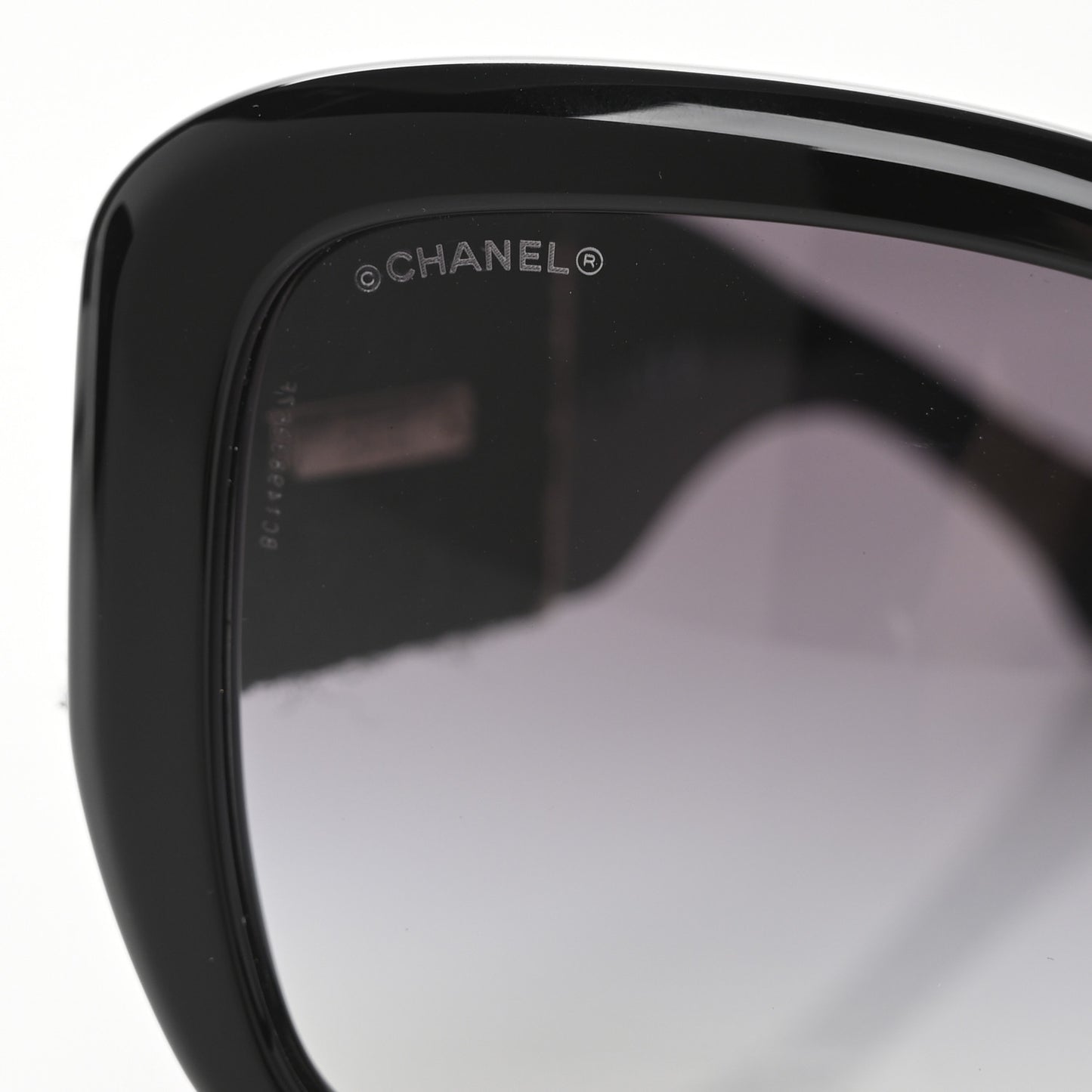 Acetate Tweed Square Sunglasses 5512 Black