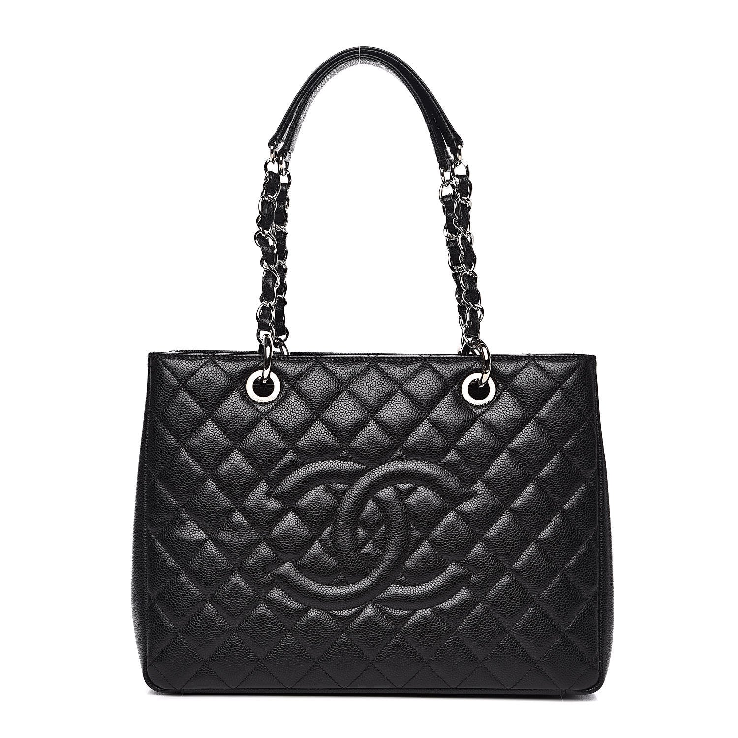 Chanel Caviar Quilted Grand Shopping Tote GST Black 1 of 10