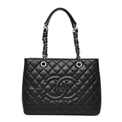 Chanel Caviar Quilted Grand Shopping Tote GST Black 1 of 10