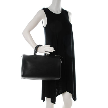 Louis Vuitton Epi Speedy 30 Black 2 of 8
