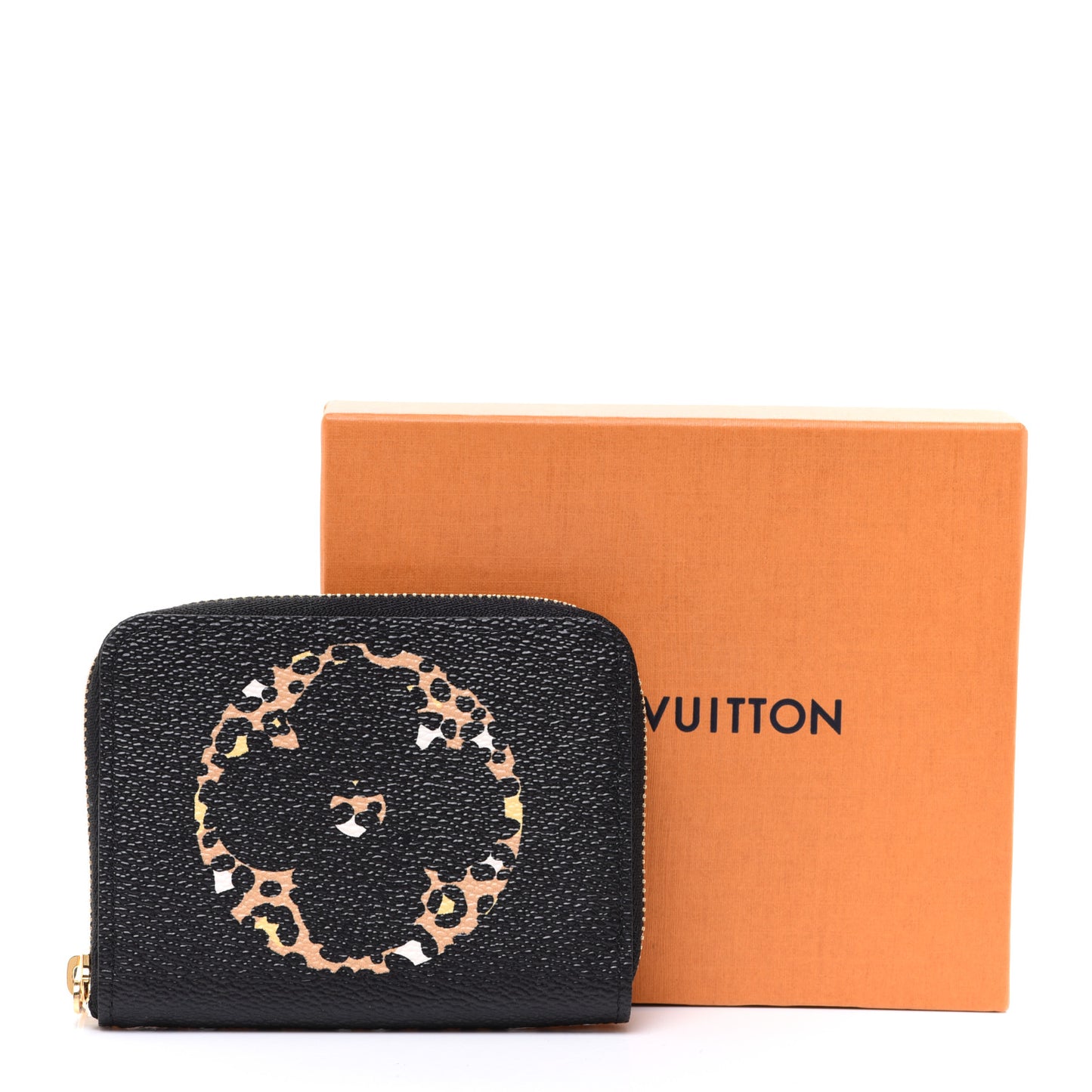 Monogram Giant Jungle Zippy Coin Purse Black