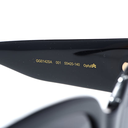 Gucci Acetate Square Frame Sunglasses GG0142SA Black 5 of 9