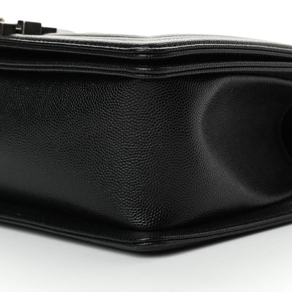 Chanel Caviar Quilted Medium Boy Flap Black 10 of 12