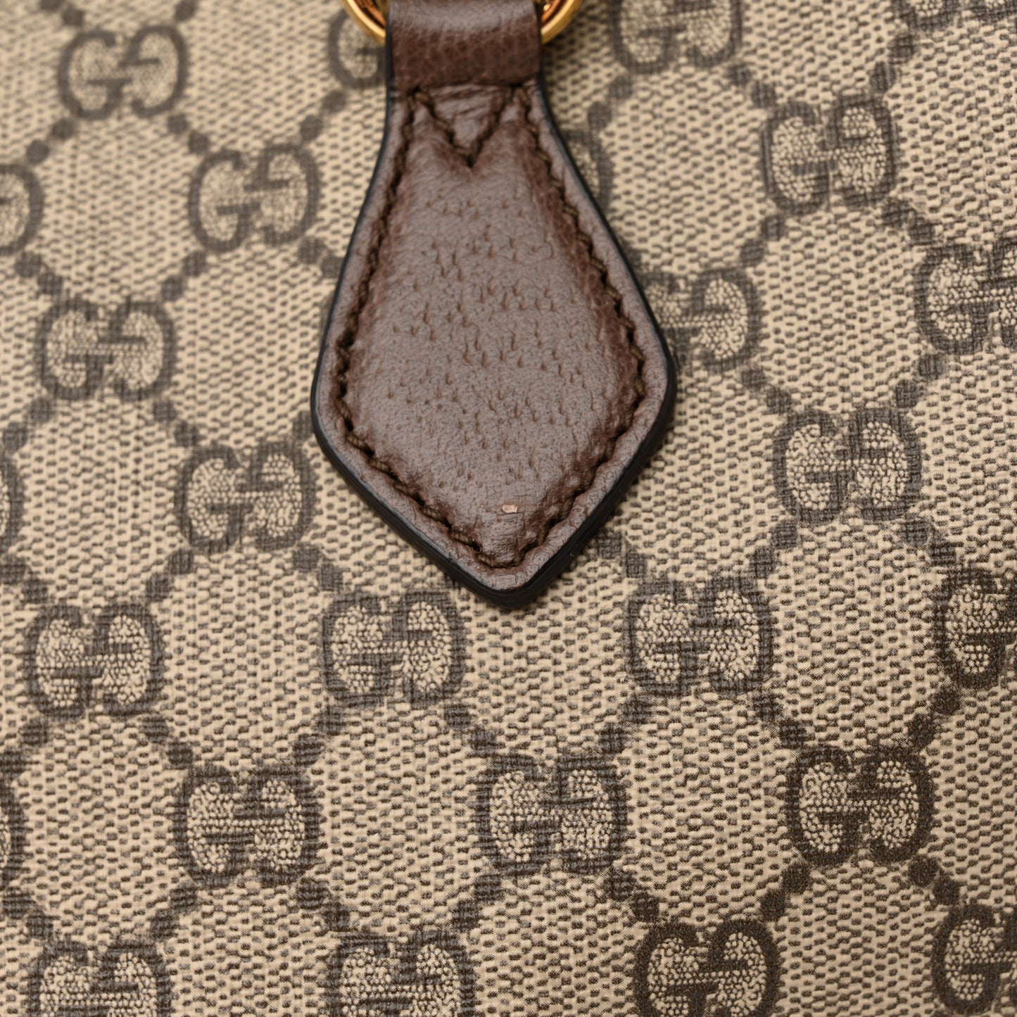 GG Supreme Monogram Medium Ophidia Shopping Tote Brown