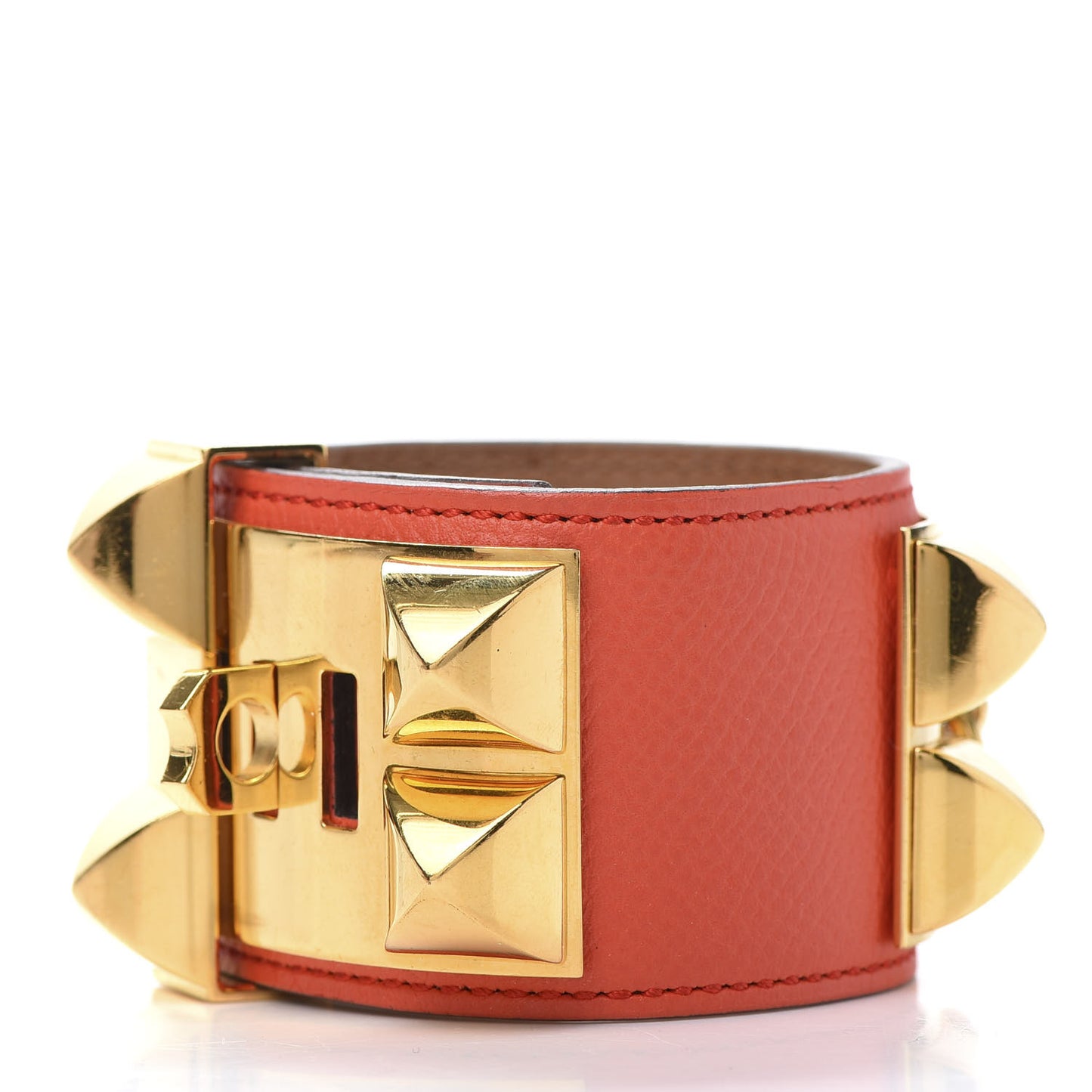 Epsom Collier de Chien CDC Bracelet S Orange Poppy