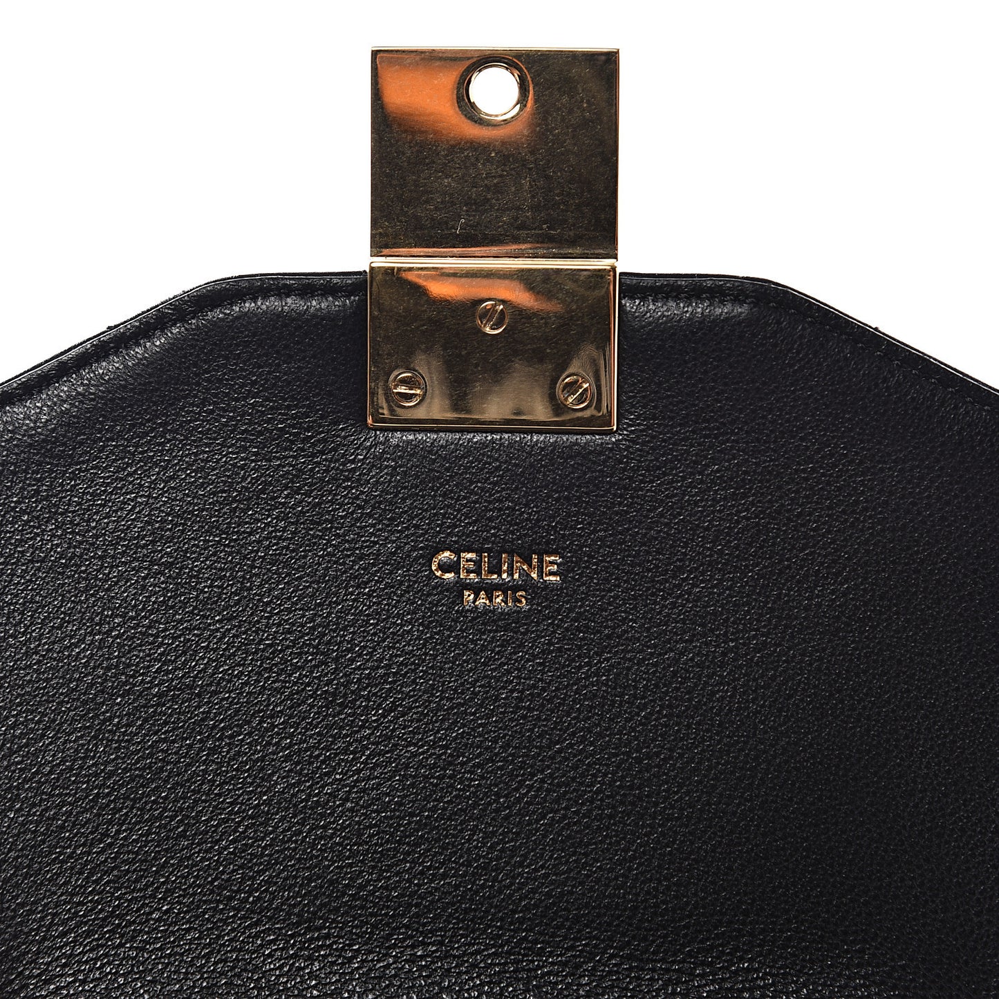 Calfskin Quilted Medium C Bag Black
