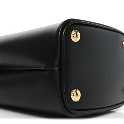 Prada Soft Calfskin Small Panier Bucket Bag Black 8 of 9