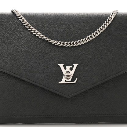 Louis Vuitton Soft Calfskin My Lockme Pochette Black 8 of 11