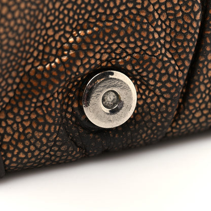 Chanel Metallic Caviar Half Moon Wallet On Chain WOC Bronze 12 of 15