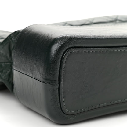 Chanel Aged Calfskin Quilted Medium Gabrielle Hobo Dark Green 9 of 14