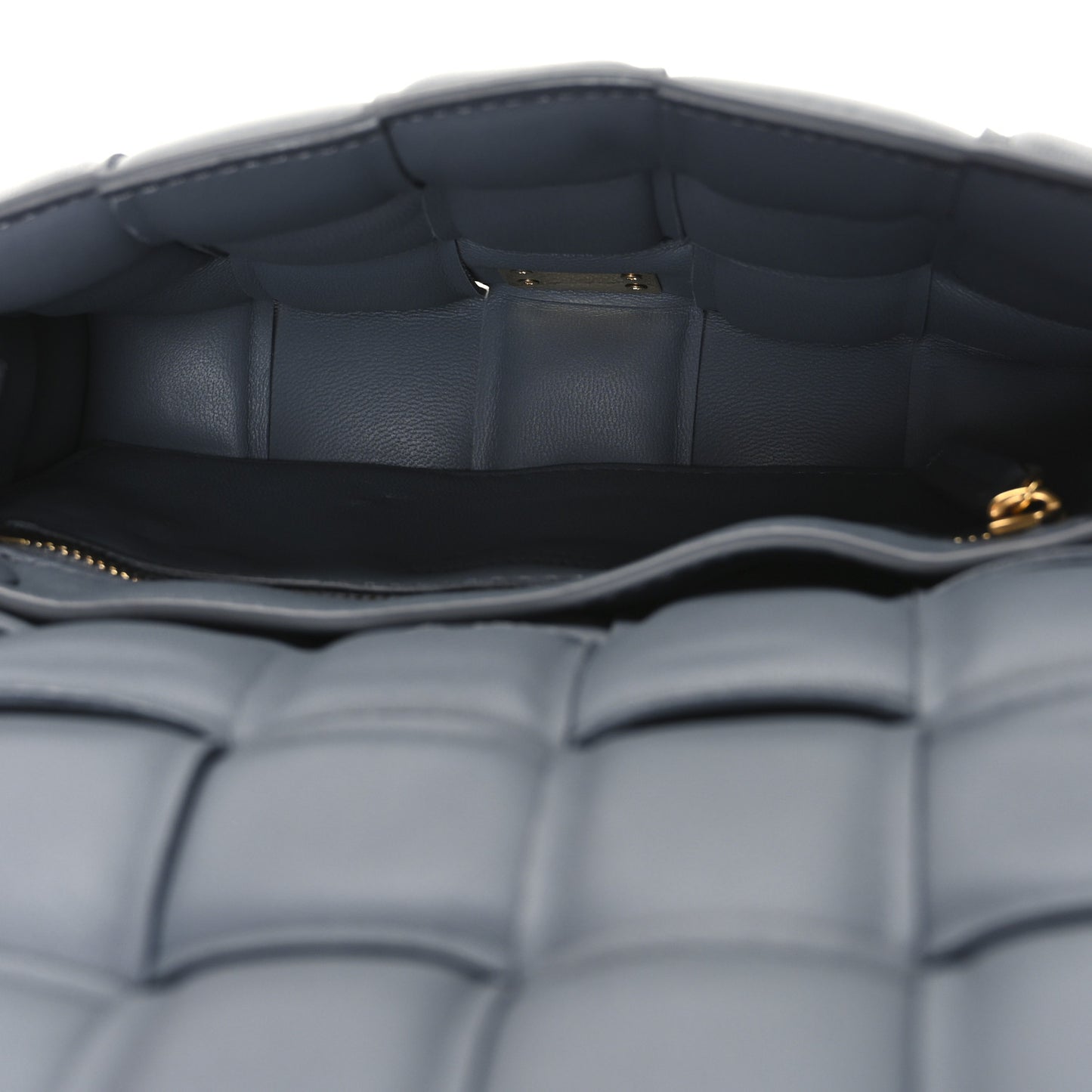 Nappa Maxi Intreccio Small Padded Cassette Crossbody Thunder