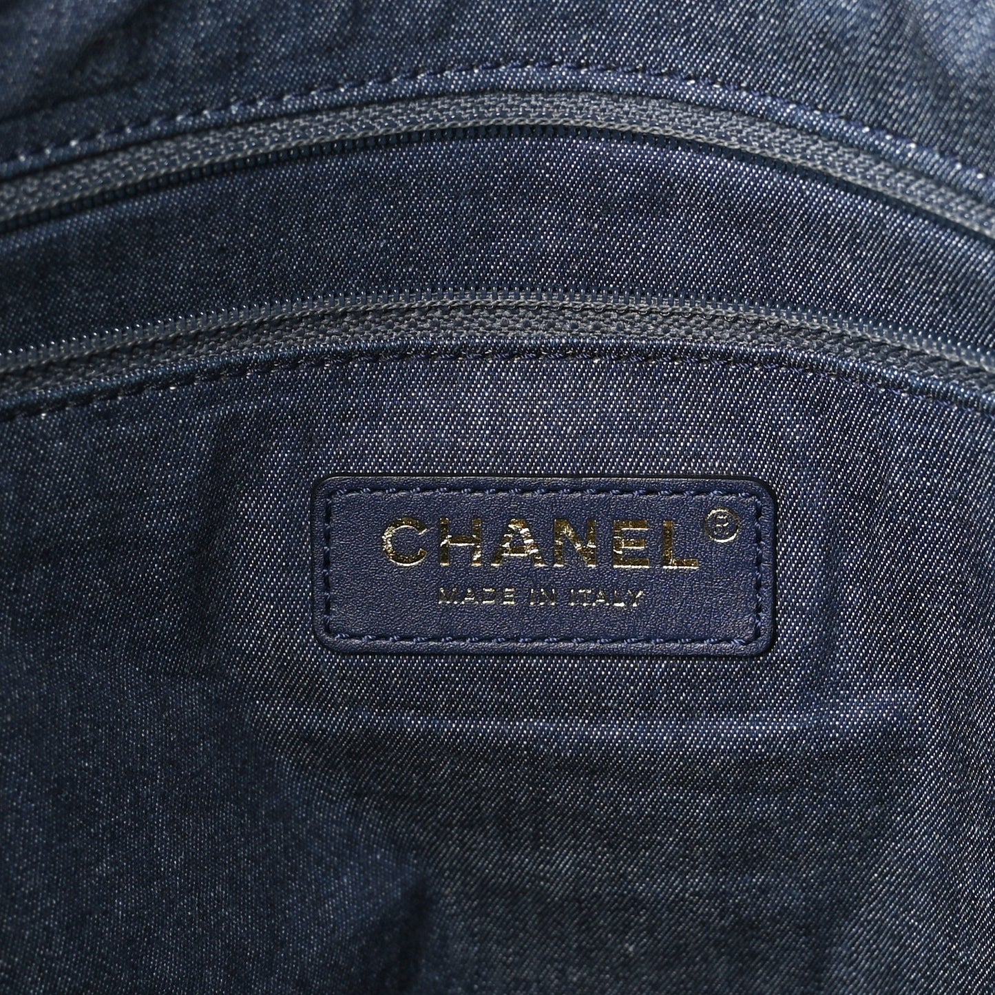 Calfskin Stitched CC Club Monaco Tote Black
