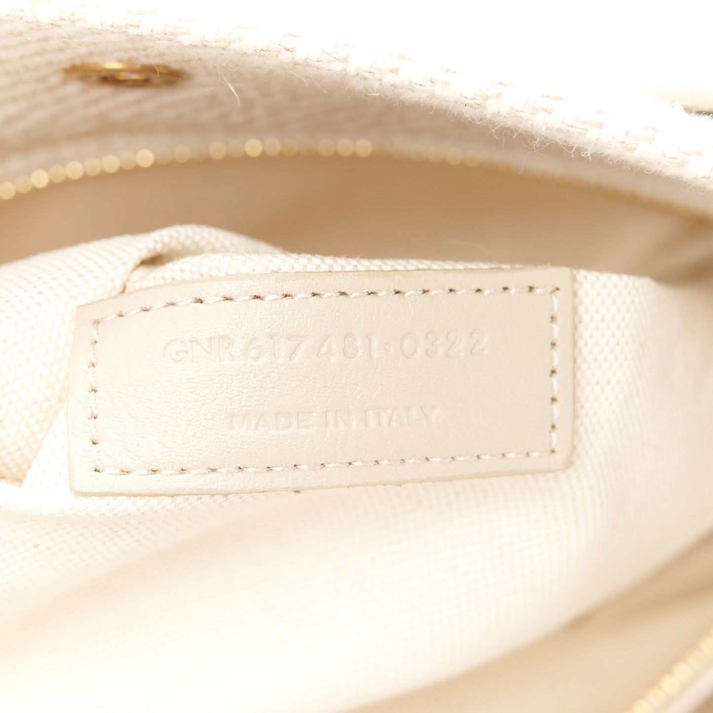 Linen Calfskin Small Rive Gauche Tote Beige Sea Salt