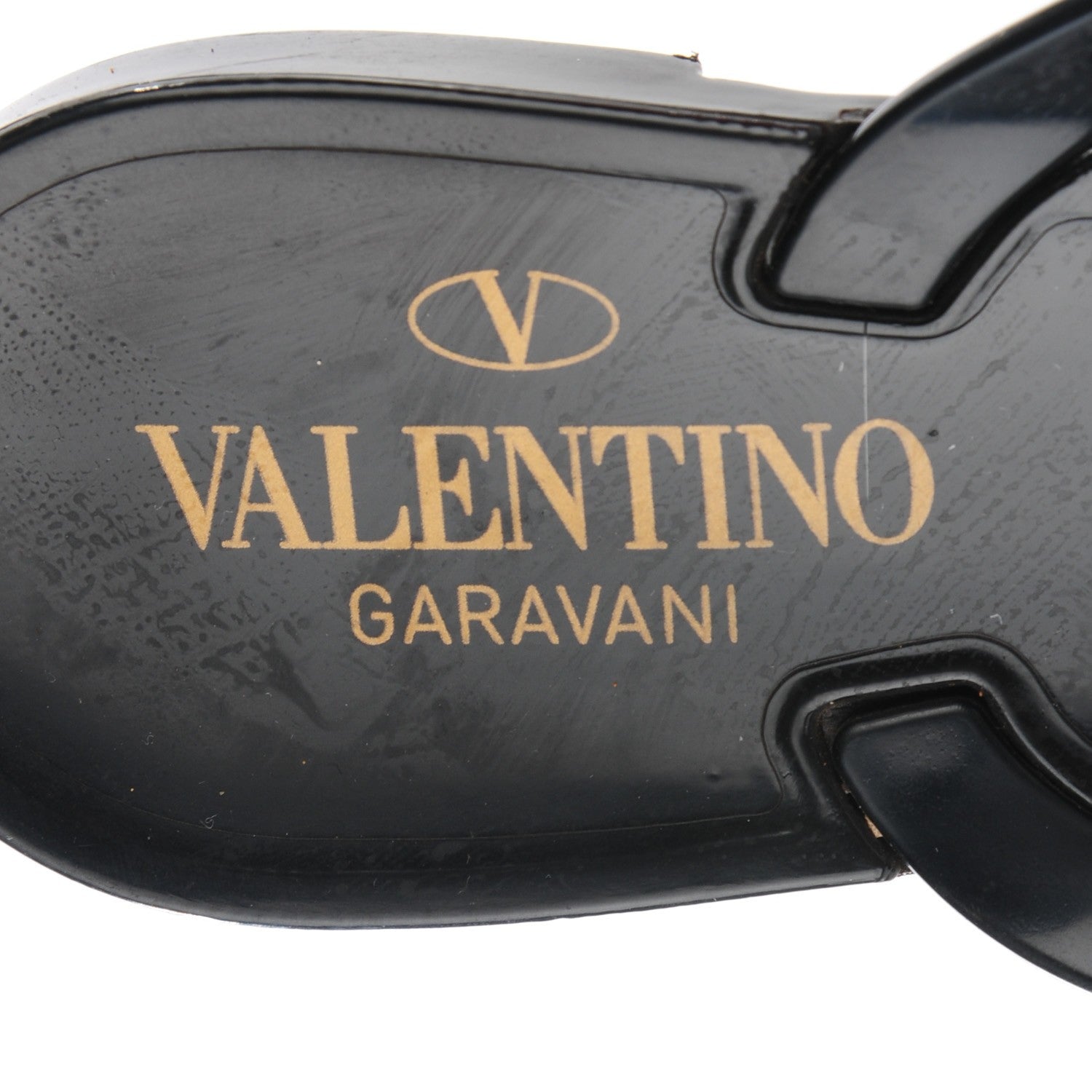 Valentino Garavani PVC Jelly Rockstud Bow Thong Sandals 38 Black 7 of 7